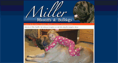 Desktop Screenshot of millersmastiffsandbulldogs.com